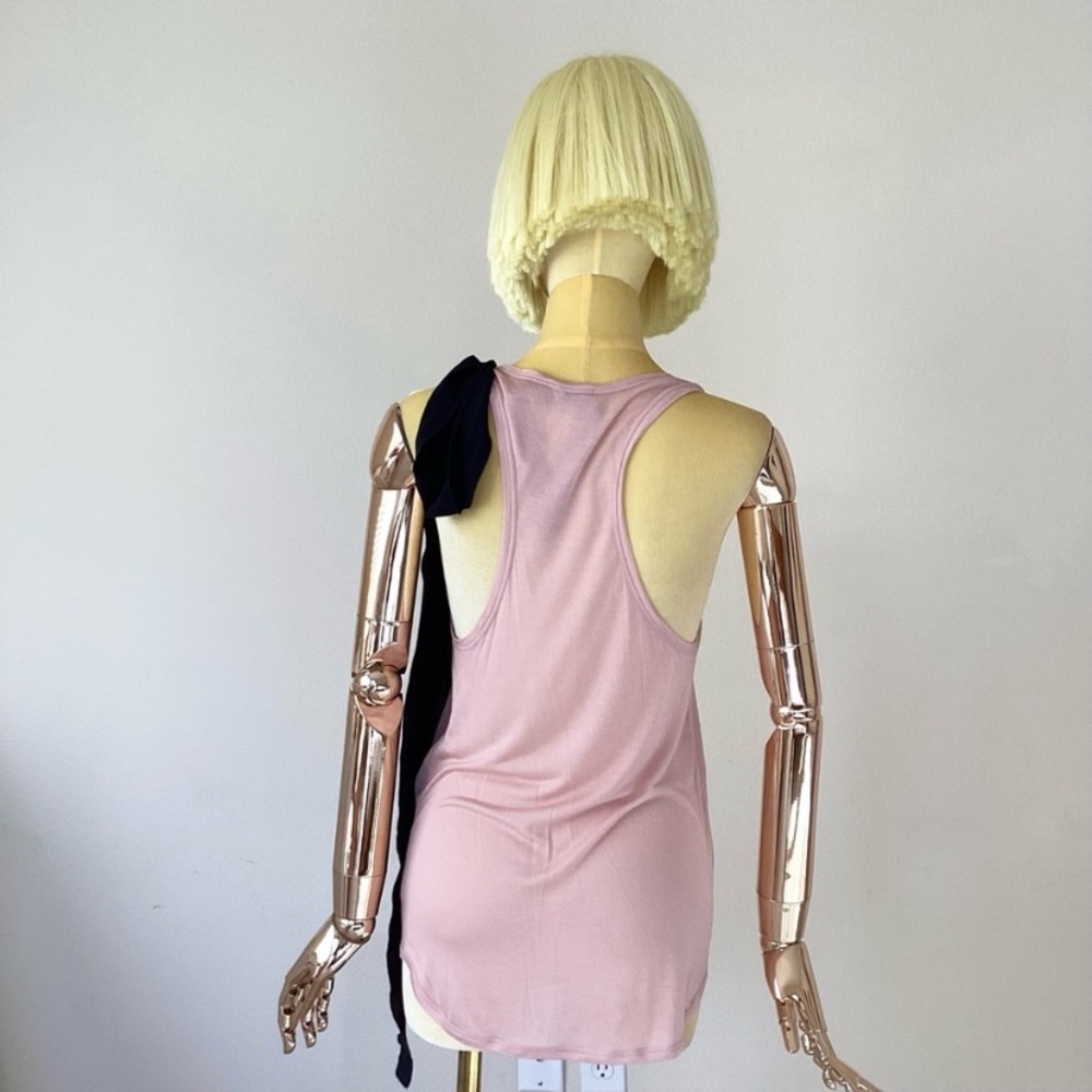 No. 21 Design Pink and Black Tank Top SZ 6 - Picture 3 of 7